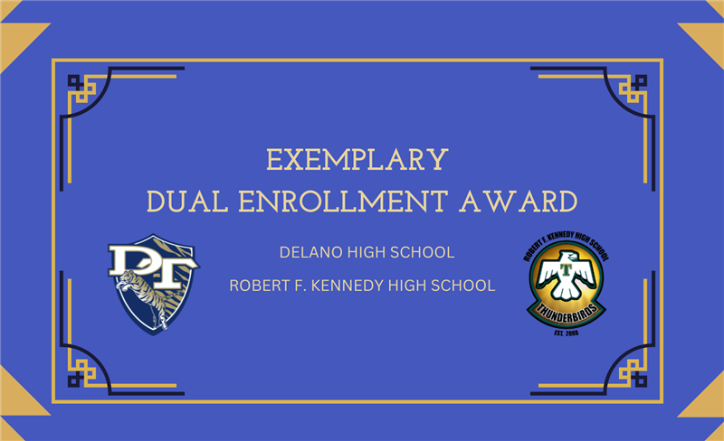  Exemplary Dual Enrollment Award